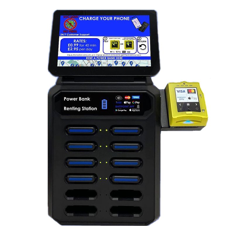 Restaurants Shared Powerbank Charging Vending Machine Power Bank Rental Station