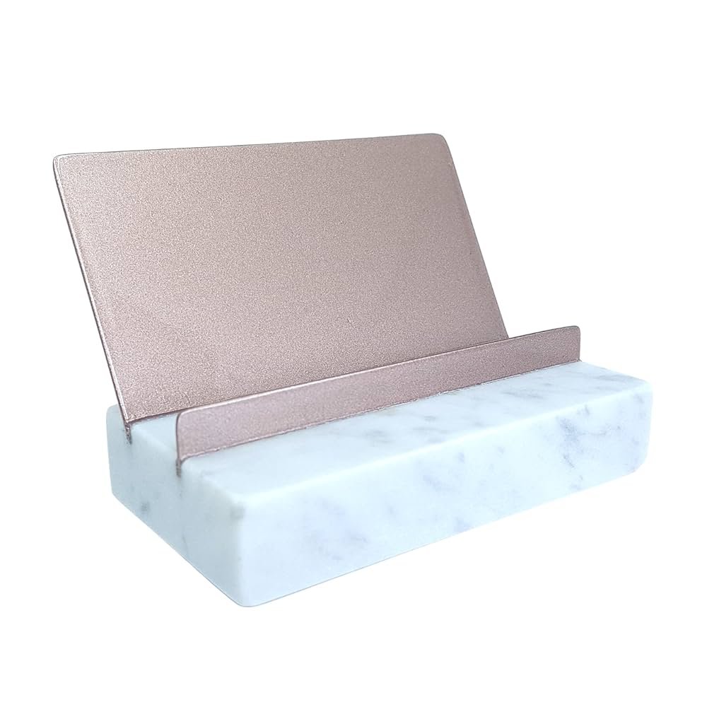 Marble card holder tabletop decorative marble crafts card stand Rectangle Marble Stone Name Clip Card Holder