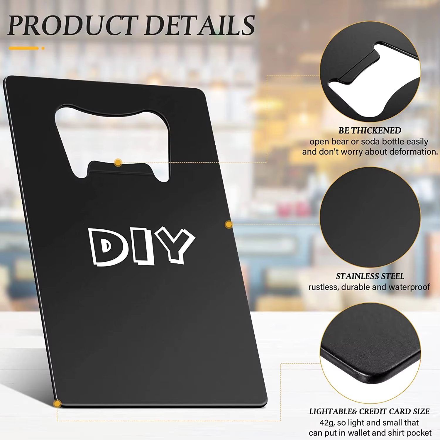 Credit Card Bottle Opener Wallet Bottle Opener Beer Bottle Opener Make Your Own Brand Logo