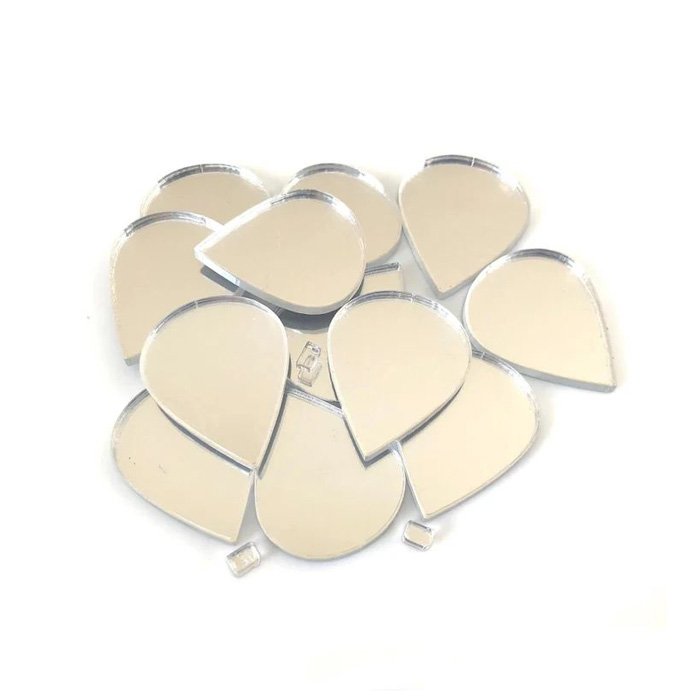 Custom Design Shape Laser Cut Mirror Acrylic Name Words Place Cards