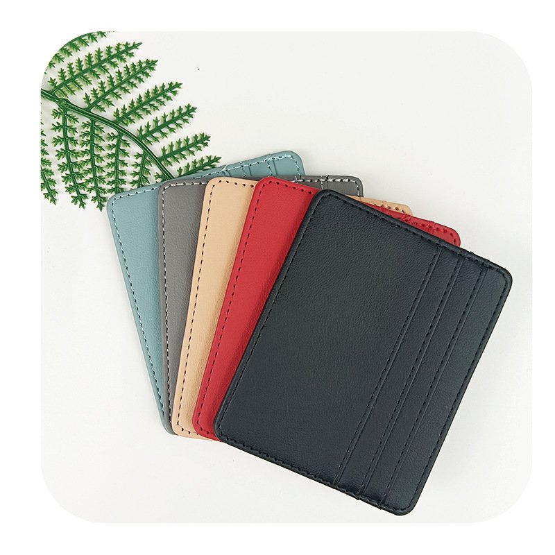 Custom Logo Factory Wholesale Multi-Card Slot Pu Leather Card Holder And Processing Multi-Functional Portable Card Holder