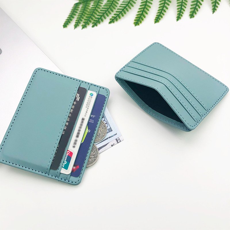 Custom Logo Factory Wholesale Multi-Card Slot Pu Leather Card Holder And Processing Multi-Functional Portable Card Holder