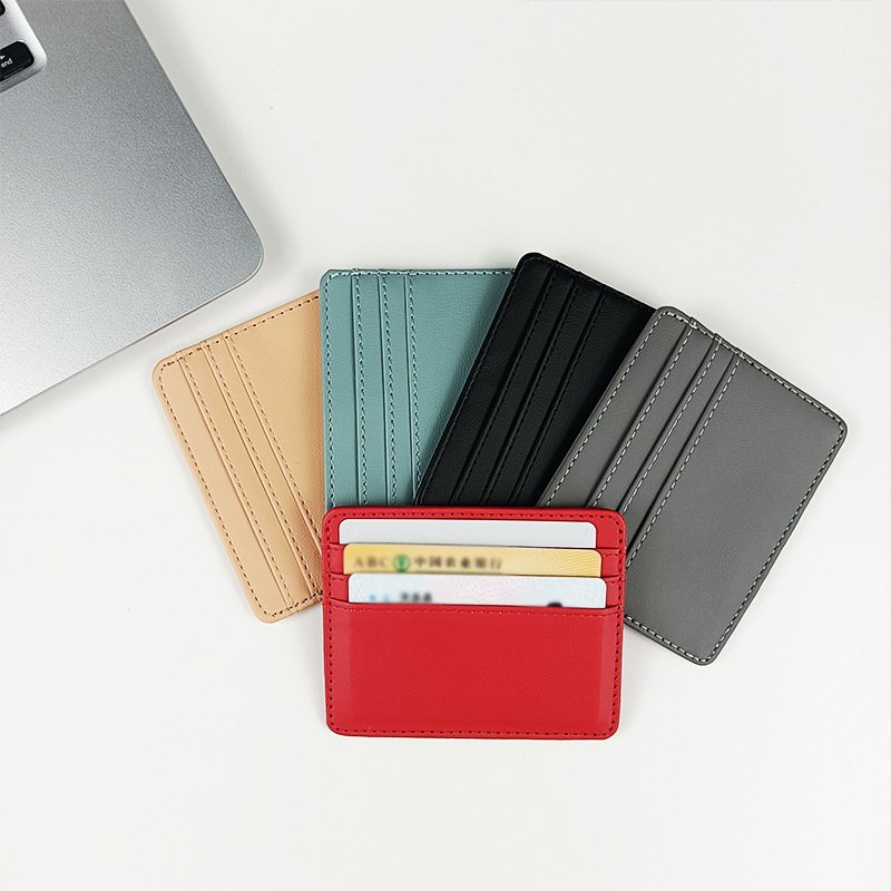 Custom Logo Factory Wholesale Multi-Card Slot Pu Leather Card Holder And Processing Multi-Functional Portable Card Holder