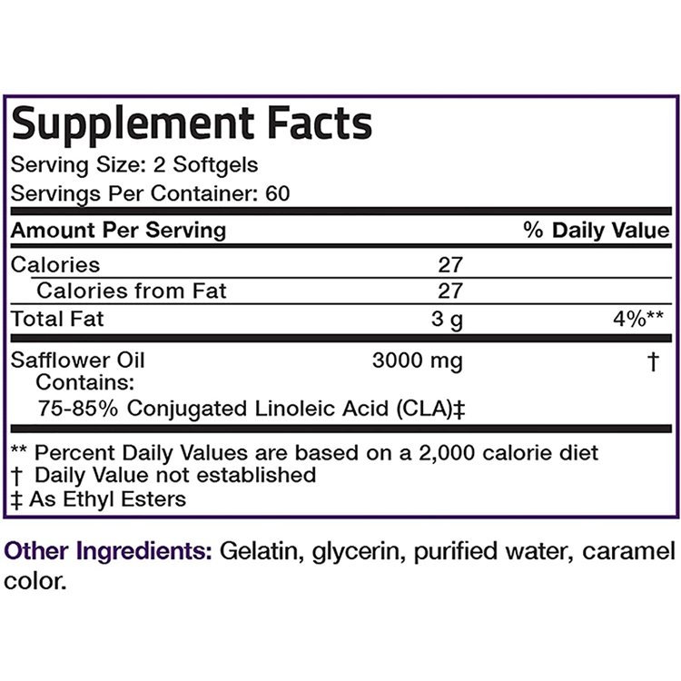 Stimulant-free CLA 3000 Conjugated Linoleic Acid Supports healthy weight management