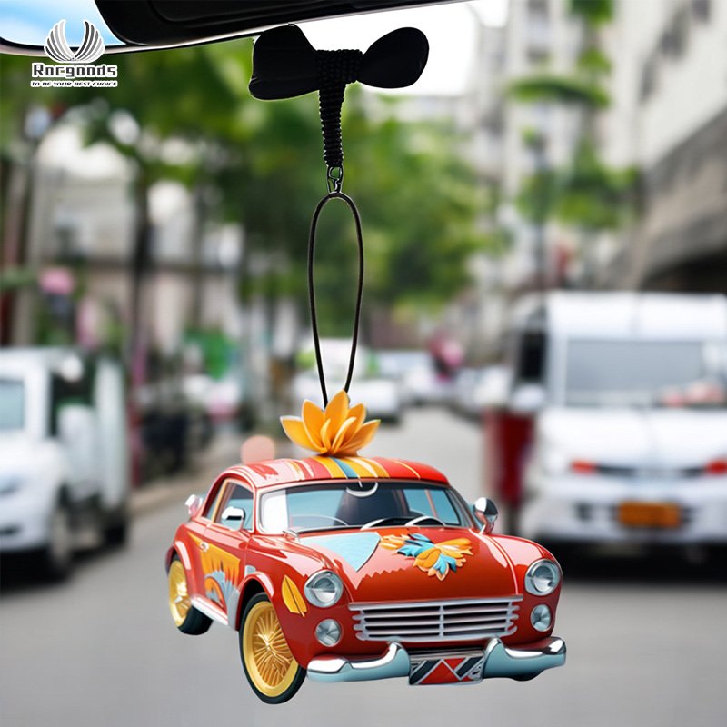 Luxury Car Air Freshener with Lavender Lily Jasmine Fragrances Conveniently Placed on Windshield and In-Car for Car Perfume