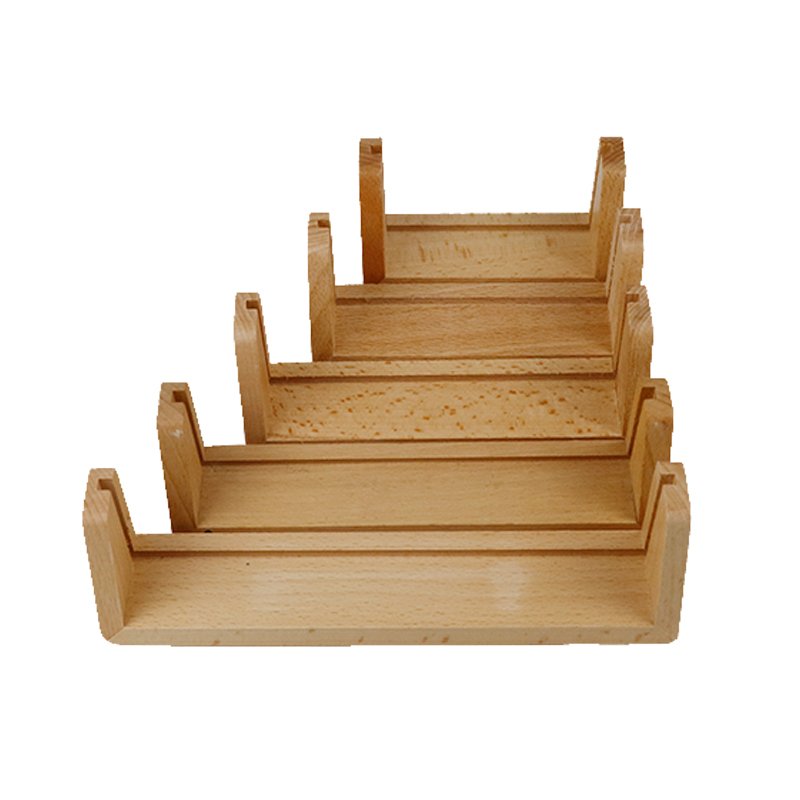 Custom Size LOGO Bamboo Wooden Calendar Photo Souvenir Base Menu Writing Board Card Base U-shaped Wooden Base for Photo Frame