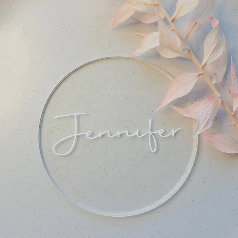 Hot Sale Blank Round Acrylic Place Cards Wedding Place Names Wedding Signs Acrylic Escort Cards Wedding gift