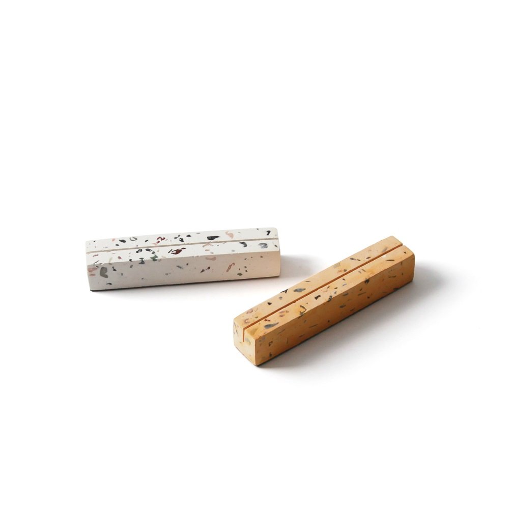Maxery 2023 Terrazzo Card Desktop Name Place Card Holders Terrazzo Card Display for Wedding Party