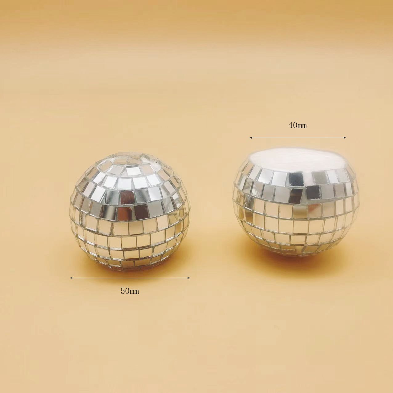 Christmas place card holder mirror installation ball mirror ball base