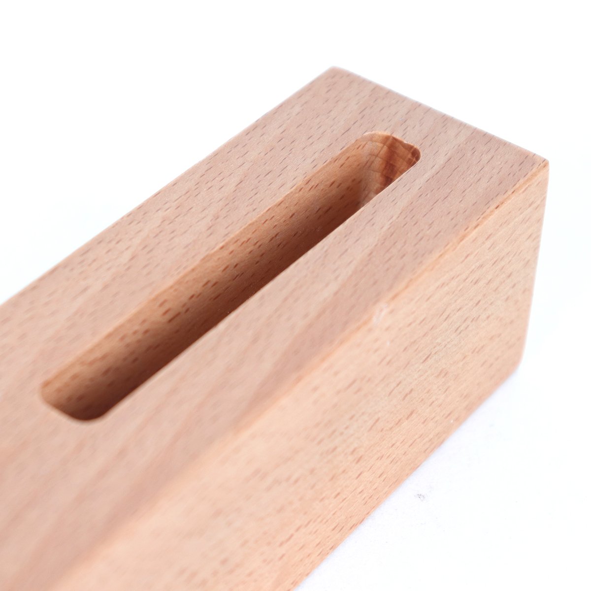 High quality custom natural pine beech wood photo card stand wooden business card stand holder
