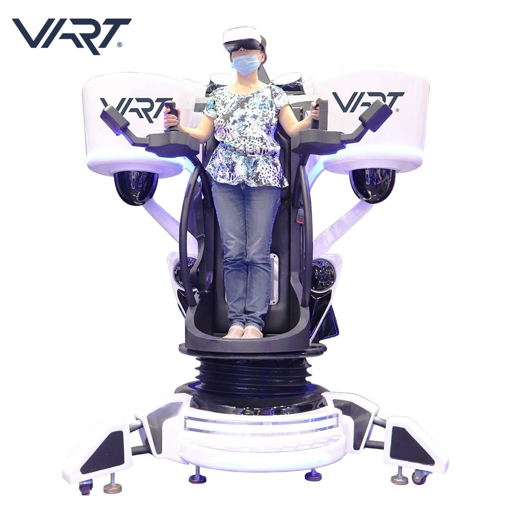 VART Original Crazy Virtual Reality Flight Shooting Game Machine 9D VR Flying Simulator for VR Arcade