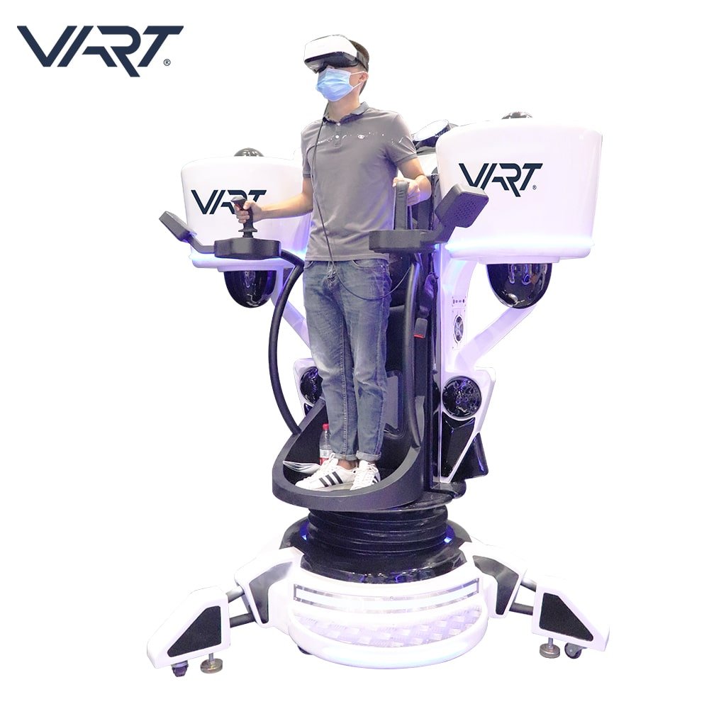 VART Original Crazy Virtual Reality Flight Shooting Game Machine 9D VR Flying Simulator for VR Arcade