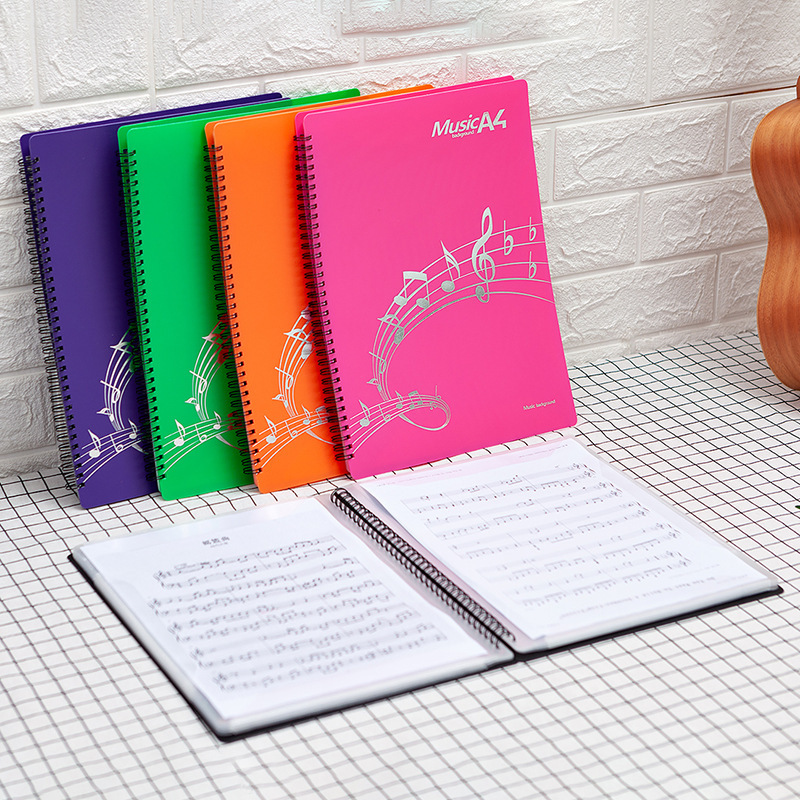 A4 Sheet Music Folder Can Be Modified Sheet Music Folder Non-Reflective Student Music Spectrum Loose-Leaf Binder 20/30 Pagesf