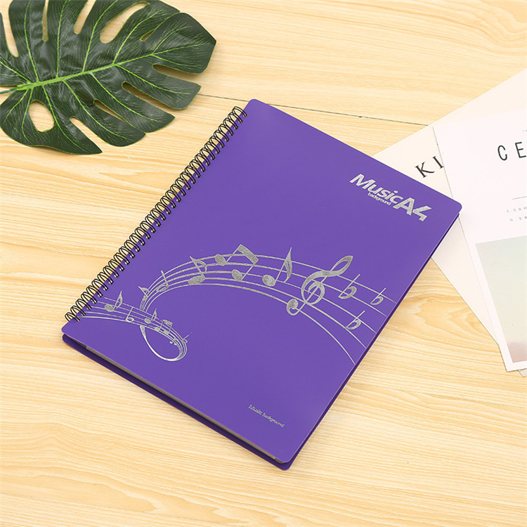 A4 Sheet Music Folder Can Be Modified Sheet Music Folder Non-Reflective Student Music Spectrum Loose-Leaf Binder 20/30 Pagesf