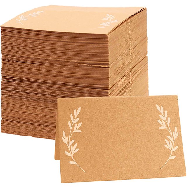 Latest Fold Customized Style Handwritten Table Seating Place Cards For Wedding Holidays