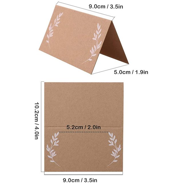 Latest Fold Customized Style Handwritten Table Seating Place Cards For Wedding Holidays