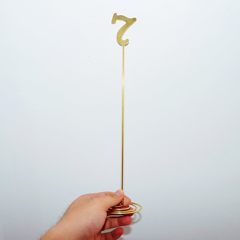 Desktop Counter-top Metal Number Metal Gold Wedding Signage Restaurant Table Sign Standing Reception Table Numbers