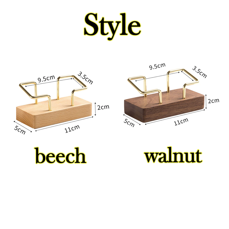 hot selling engraved custom logo office desk place name card display organizer bamboo wood business card stand holder for desk
