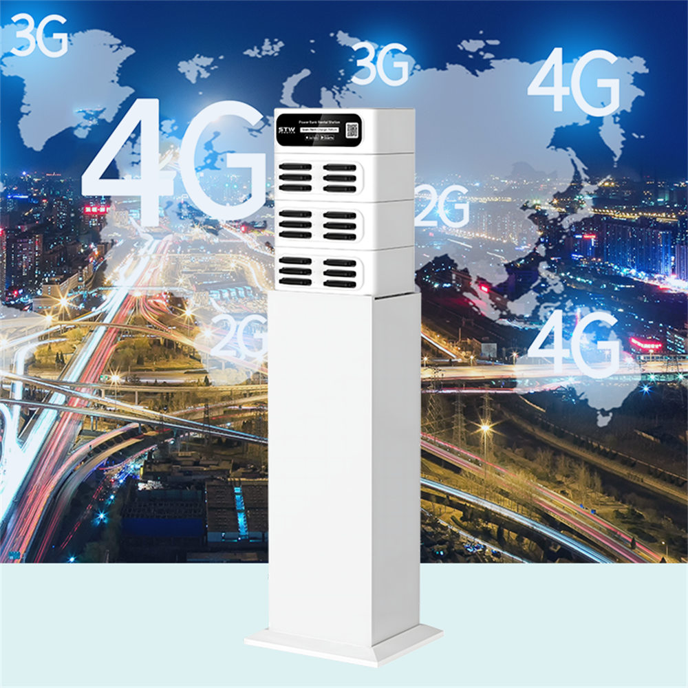 Outdoor sharing power bank rental station restaurant bar display powerbank station stackable shared power bank machine