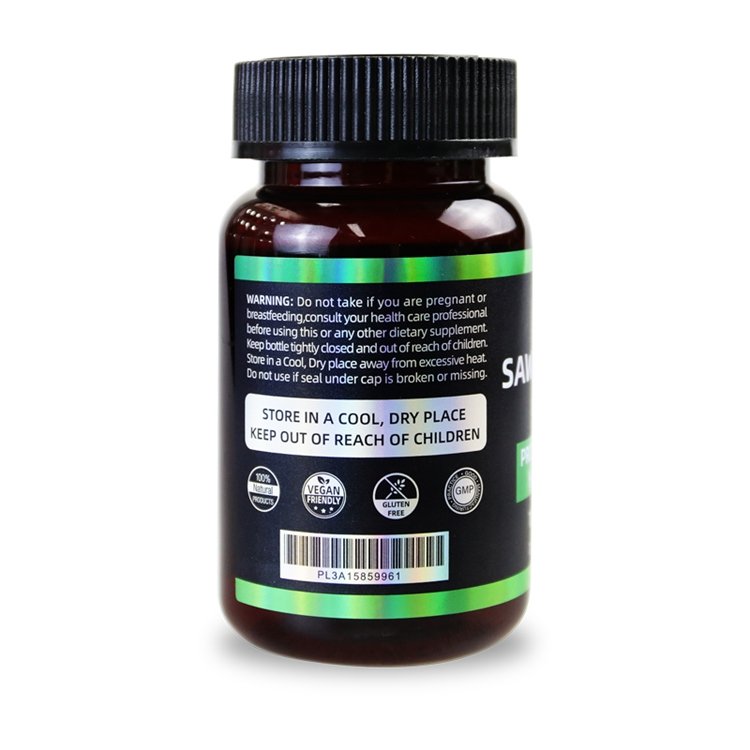 100 Capsules Saw Palmetto Prostate for men health care Dietary Supplement for saw palmetto extract