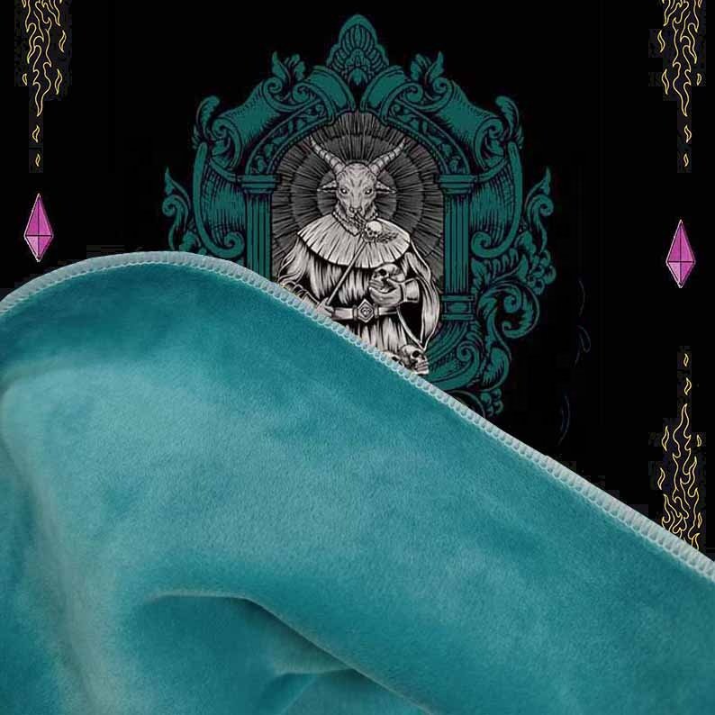 Customized double-sided velvet printed art table Place mats tarot card game mat one piece card game mats