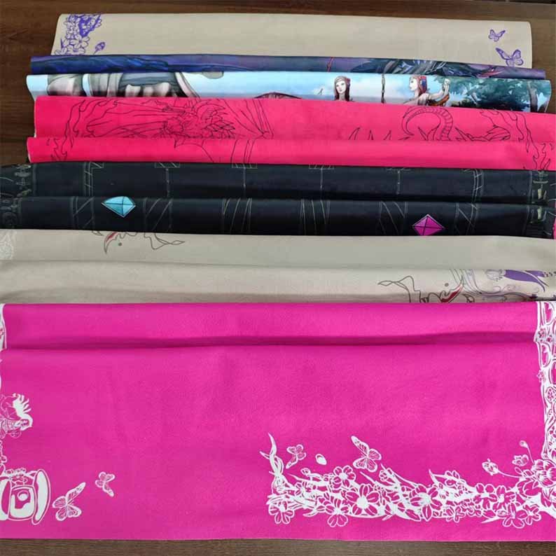 Customized double-sided velvet printed art table Place mats tarot card game mat one piece card game mats