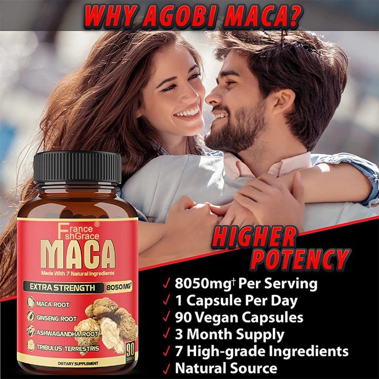 Organic Peruvian Maca Extract Tablet Power Tablet Strong Maca Capsules for Men and Women