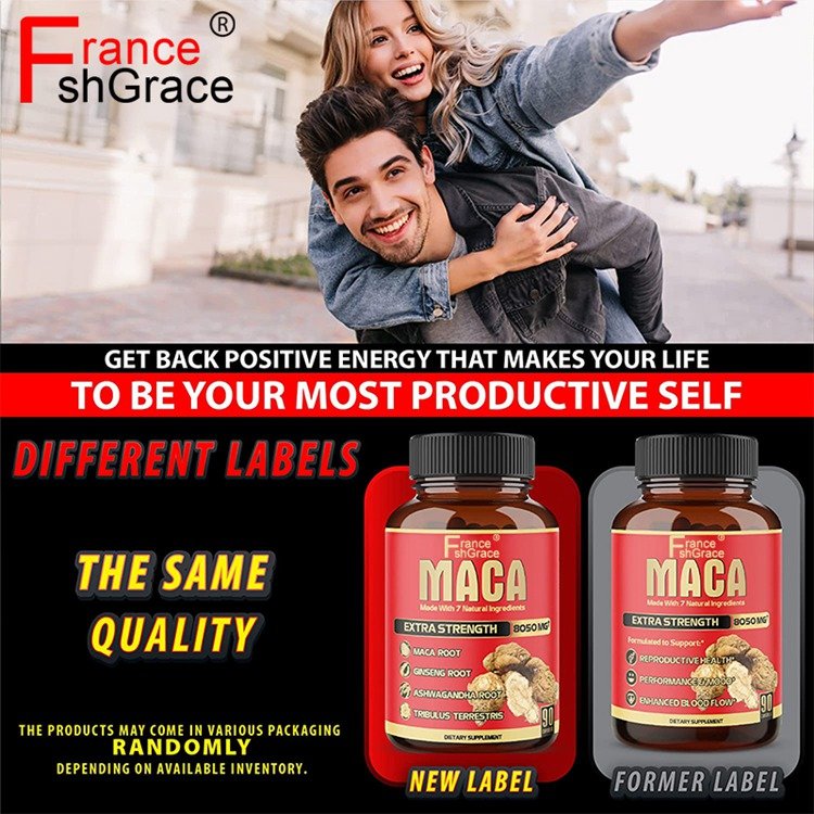 Organic Peruvian Maca Extract Tablet Power Tablet Strong Maca Capsules for Men and Women