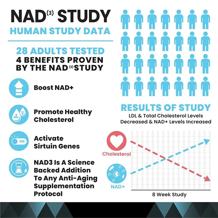 Nicotinamide Riboside Alternative 60 Veggie Capsules NAD+ Booster (NAD3) NRF2 Activator Anti Aging Cell Booster NAD Supplement