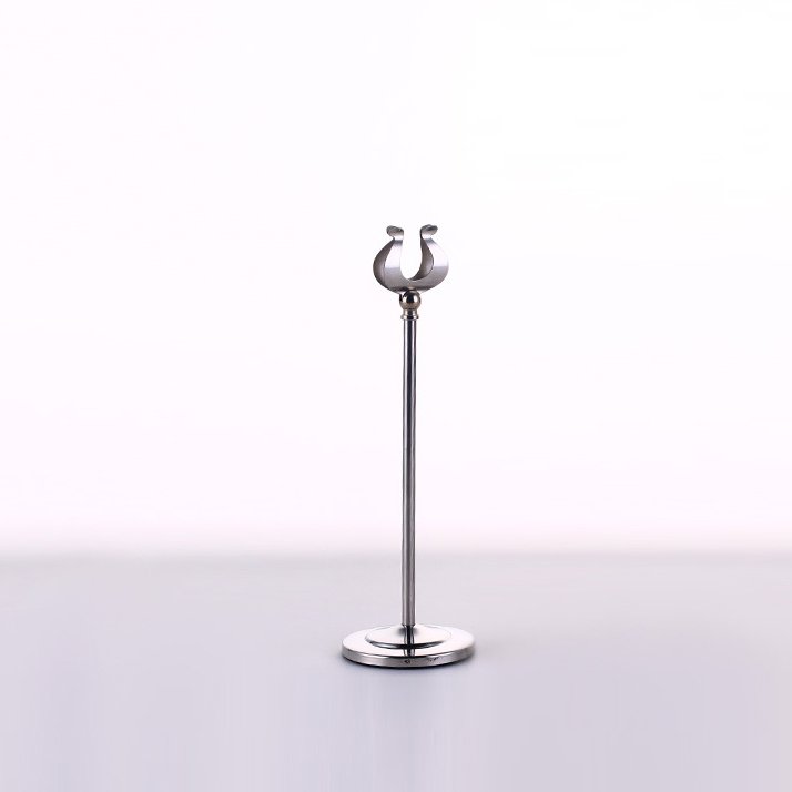 china wholesale metal table recipe menu wedding silver U shape place card holder