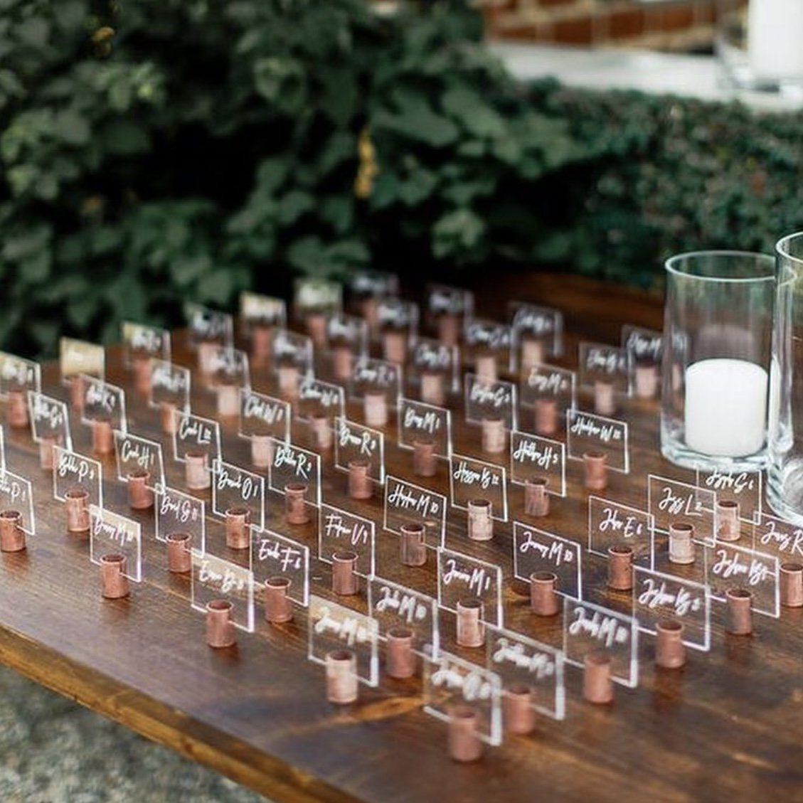 Clear Acrylic Place Cards Name Table Number Blank Acrylic Name Plate Acrylic Seating Chart Cards Sign for Wedding Banquet Party