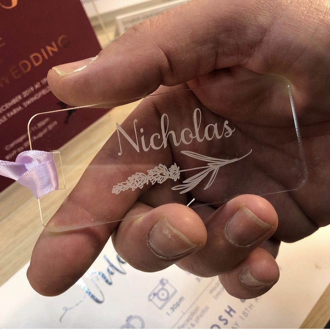 Clear Acrylic Place Cards Name Table Number Blank Acrylic Name Plate Acrylic Seating Chart Cards Sign for Wedding Banquet Party