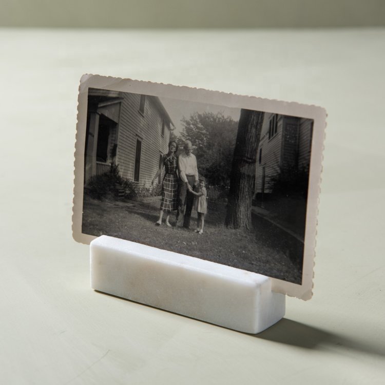 Rectangle Timeless Marble Place card Holder tabletop business card stand wedding party decoration