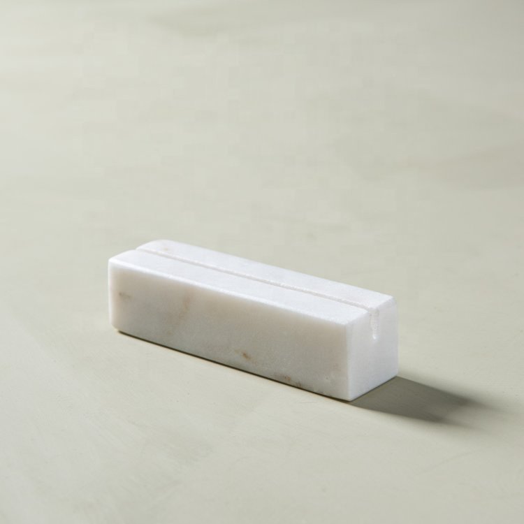 Rectangle Timeless Marble Place card Holder tabletop business card stand wedding party decoration