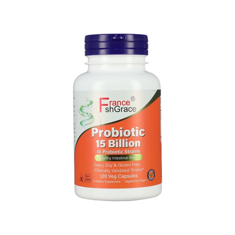 120 Veg Capsules Probiotic 15 Billion with 10 Probiotic Strains Dairy Soy and Gluten Free