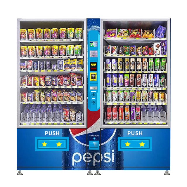 Auto Snack Bottled Water Beer Cold Drink Vending Machine Factory Convenient Store Vending Machines For Food And Drinks Snacks