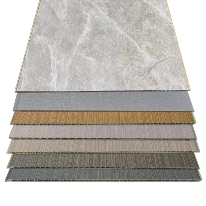 400-600 Wall protection panel Indoor decoration carbon crystal board wood veneer wall protection panel integrated wall panel