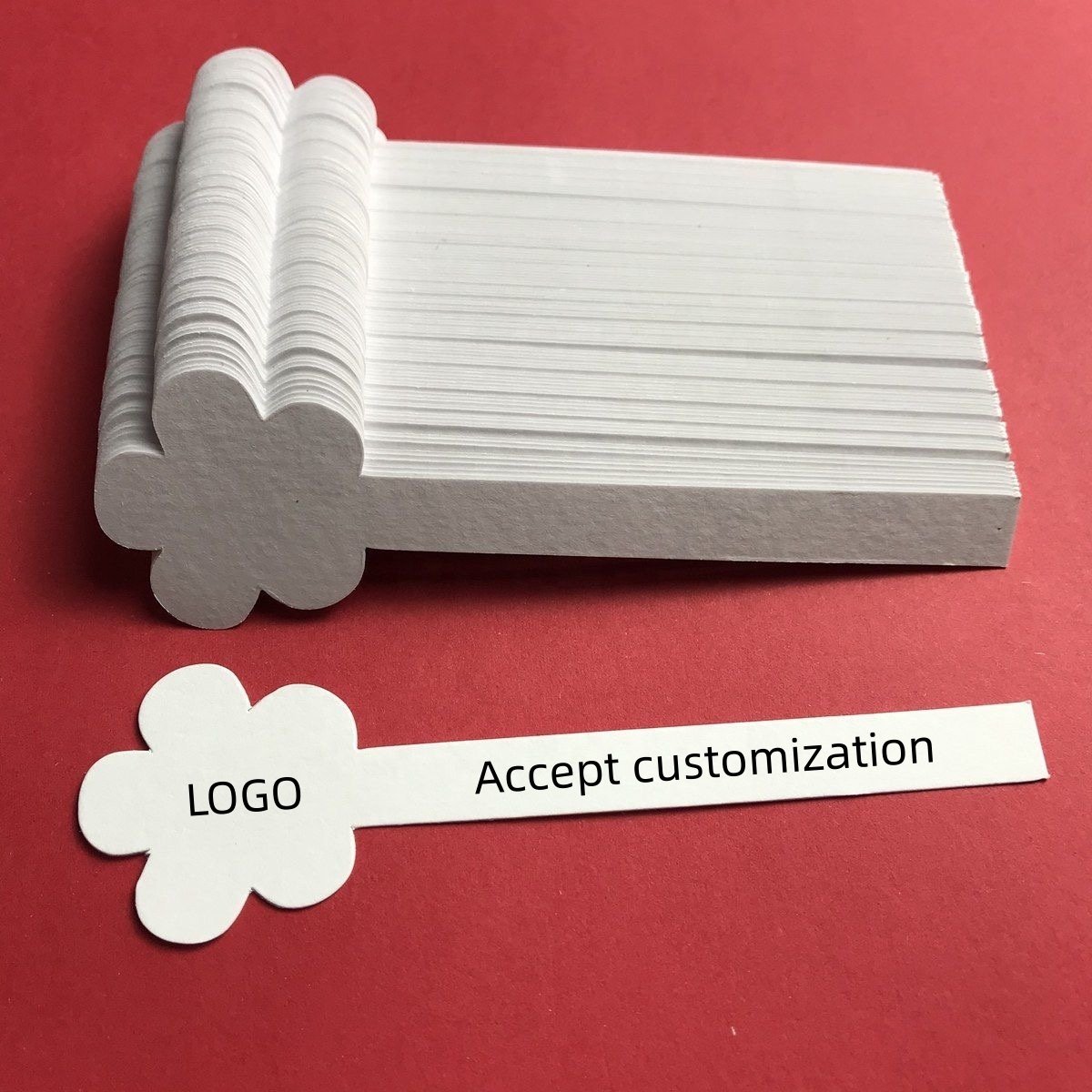 Customized scented paper floral aromatherapy essential oil test strip Car mounted fragrance expanding strip