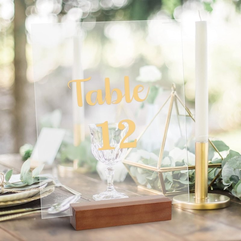 Rustic Wedding Place Greeting Card Display Stand Wooden Card Holder Stand For Table Decor