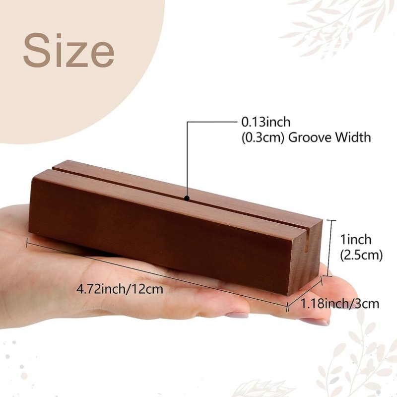 Rustic Wedding Place Greeting Card Display Stand Wooden Card Holder Stand For Table Decor