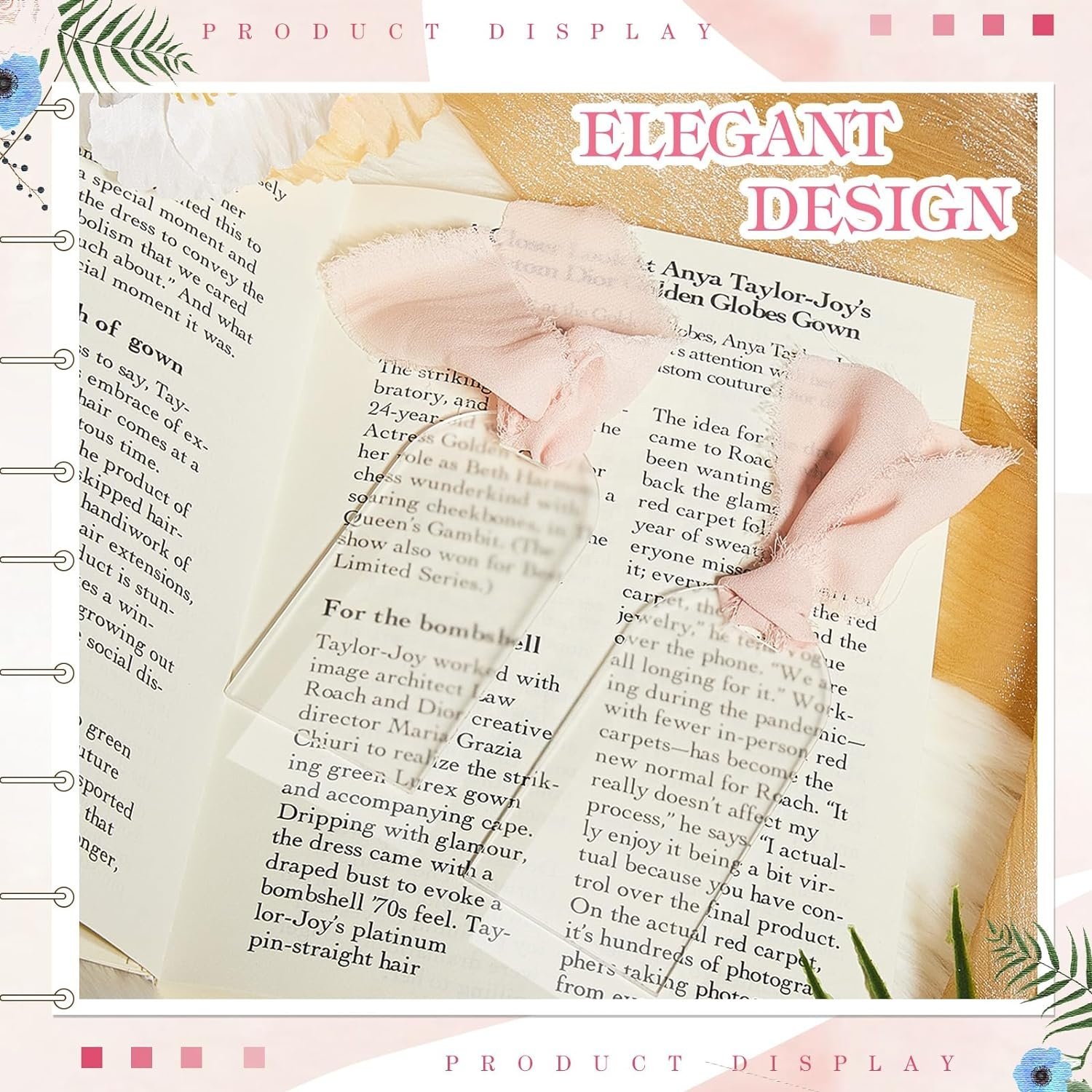 Acrylic Wedding Blank Arch Place Cards Frosted Reserved Sign for Chair Name with Ribbon for Table Number Guest Name Dinner Party