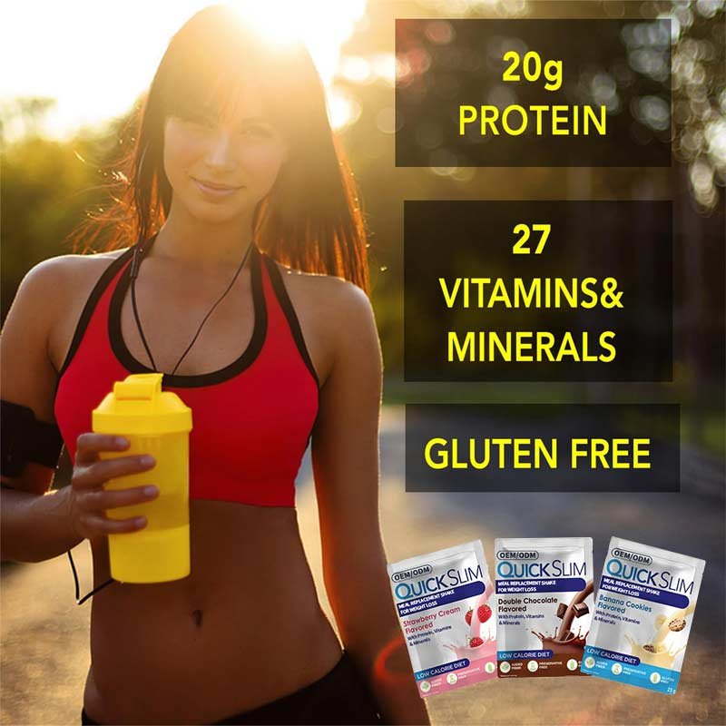 OEM Hot Sell Quick Slim Meal Replacement Shake for Fat Loss Protein Vitamins & Minerals Slim Supplement