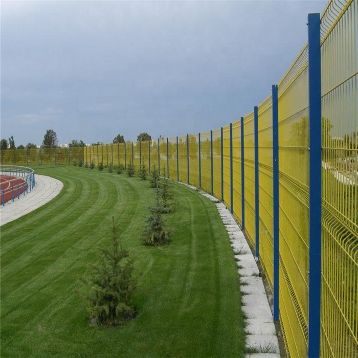 Customized metal galvanized 3D curved fence panels for enhanced garden security