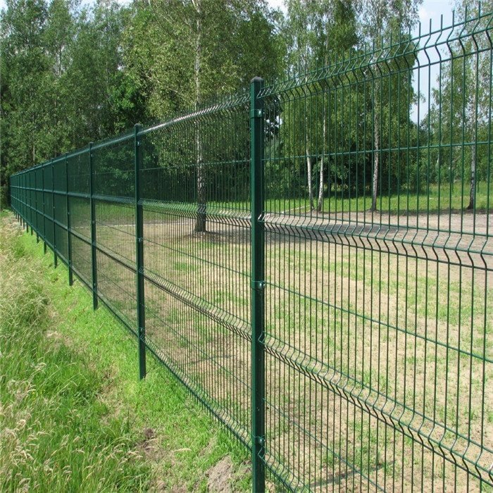 Customized metal galvanized 3D curved fence panels for enhanced garden security