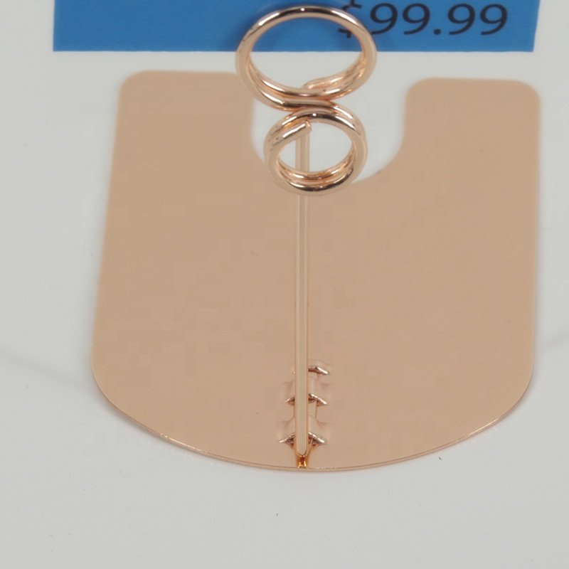 Metal Tag Holder Clip Label Holder Display Sign Clip wire base memo Price Clip place card holder table Cake Stand