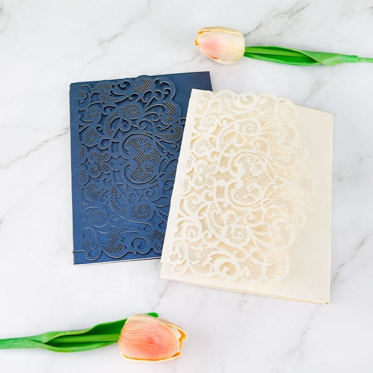 Winpsheng Stock Paper Wedding Invitation cards Laser Printing 3D Pop Up Wedding Invitation card 3d