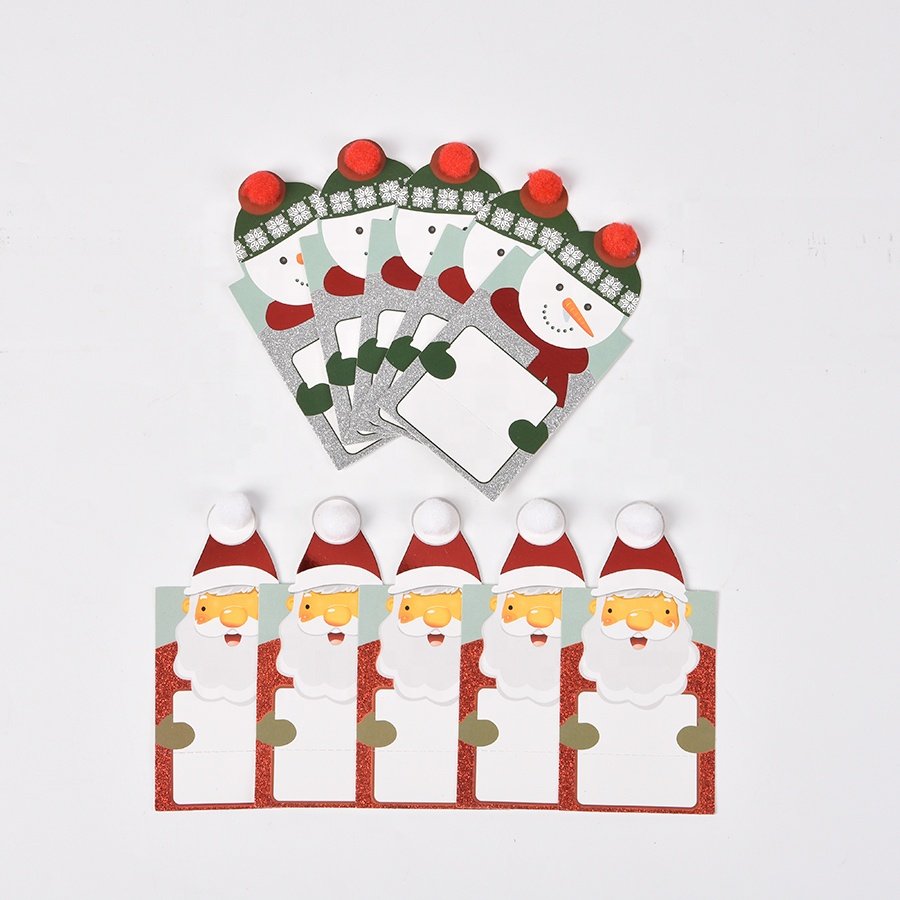 Christmas Place Name Card stand Table name cards 10PK for Christmas Table Decorations