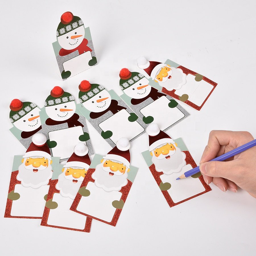 Christmas Place Name Card stand Table name cards 10PK for Christmas Table Decorations