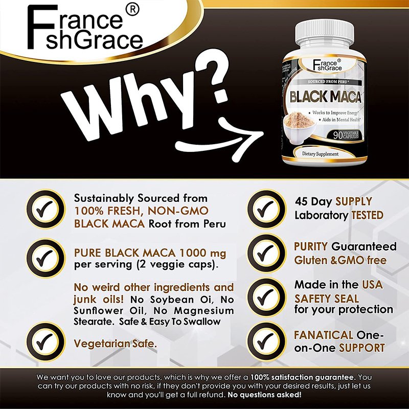 Organics Maca Root Vegetarian Capsules 90 Capsules