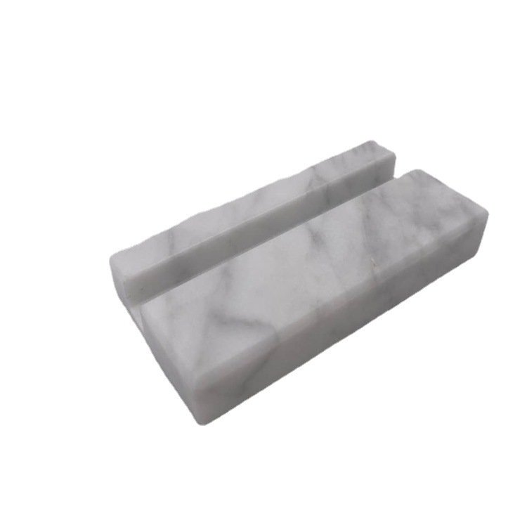 Rectangle Timeless Marble Place card Holder tabletop business card stand wedding party decoration